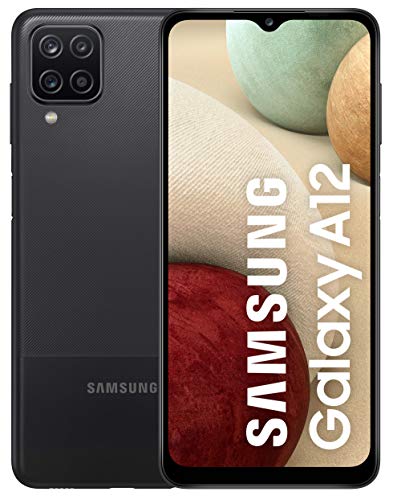 SAMSUNG Galaxy A12 - Smartphone 128GB, 4GB RAM, Dual Sim, Black...