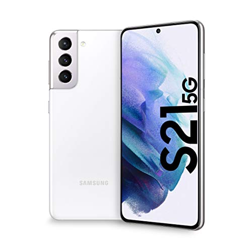 Samsung Smartphone Galaxy S21 5G, Caricatore incluso, Display 6.2  Dynamic AMOLED 2X, 4 fotocamere, 256 GB, RAM 8GB, 4000mAh, Dual SIM + eSIM, (2021) [Versione Italiana], Phantom White