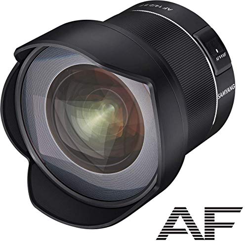 Samyang 22512 AF F2.8 Obiettivo Autofocus con distanza Focale per Nikon F Pieno Formato, Nero, 14 mm