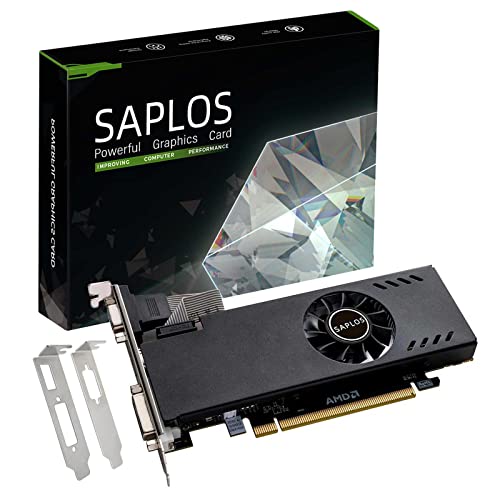 SAPLOS Radeon RX 550 Low Profile Scheda Video, 4GB, GDDR5, 128-bit,...