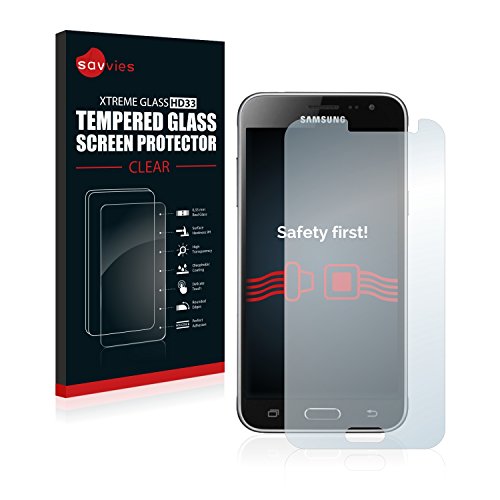 savvies Pellicola Vetro Temperato Compatibile con Samsung Galaxy J3   J3 Duos (2016) Protezione, Schermo Protettivo, Glass Durezza 9H
