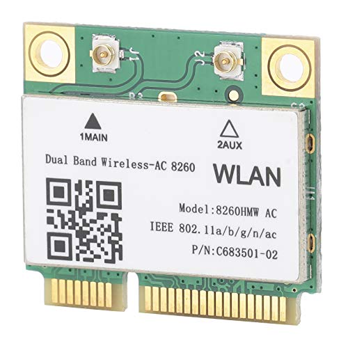 Scheda di rete Mini PCI-E Bluetooth 4.2, adattatore di rete wireless dual band 8260HMW AC 802.11ac, dispositivo di rete universale a doppia banda per Win7   8 10, accessorio di rete per PC