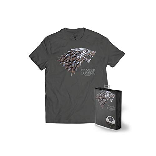 SD Toys T-Shirt Game of Thrones - Logo Stark Gris metallique Homme Taille XXL - 8435450216770