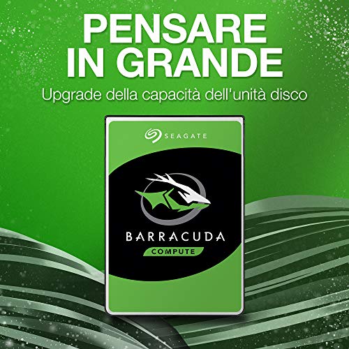 Seagate BarraCuda, 2 TB, Hard Disk Interno, SATA da 6 GBit s, 2,5 ,...