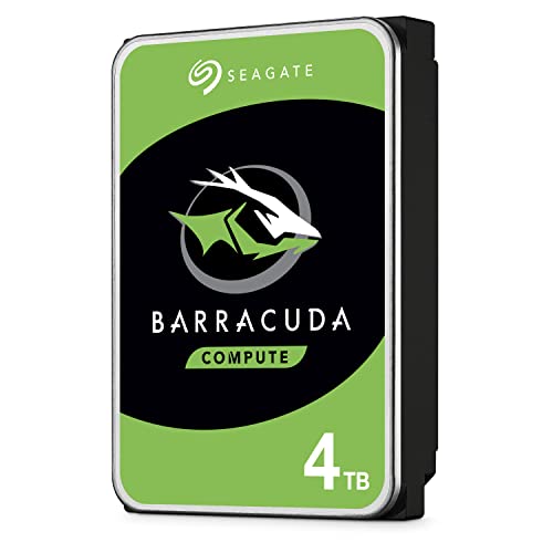Seagate BarraCuda, 4 TB, Hard Disk Interno, SATA da 6 GBit s, 3,5 , 5400 RPM, Cache da 256 MB per PC Desktop (ST4000DM004)