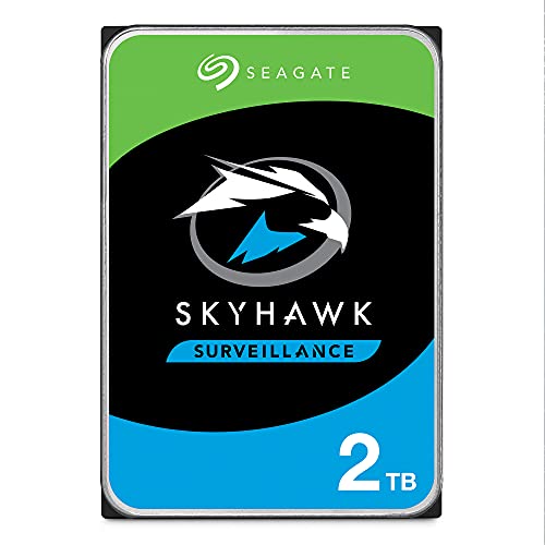 Seagate SkyHawk, 2 TB, Hard Disk Interno per Applicazioni Video, Unità SATA 6 GBit s, 3.5 , Cache 64 MB, 3 Anni servizi Rescue in-house, Pacchetto di Facile Apertura (ST2000VXZ08)