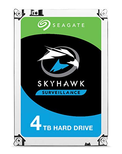 Seagate Surveillance Skyhawk 7200 4TB HDD 7200rpm SATA Serial ATA 6 GB s 64 MB Cache 8,9 cm 3,5zoll 24 x 7 Funzionamento Continuo Blk