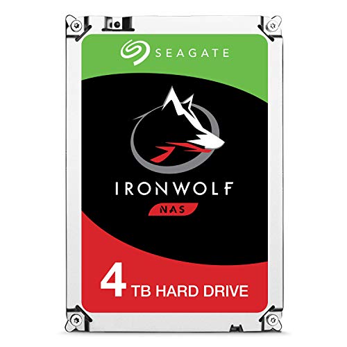 Seagate Technologys ST4000VN008 Iron Wolf NAS HDD 3.5 4TB SATA3 5900rpm 64 MB, argento