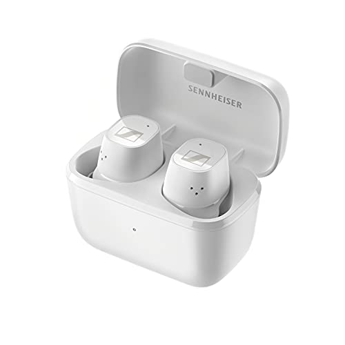 Sennheiser Auricolari CX Plus True Wireless- Cuffie In-Ear Bluetooth con Cancellazione Attiva del Rumore, Controlli Touch Personalizzabili e Durata della Batteria di 24 ore, Bianco
