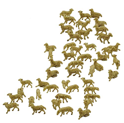 Set 48 Pezzi Pecorelle Avorio in Miniatura per Presepe 2 x h. 2 cm ...