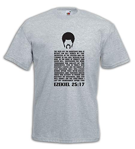 Settantallora - T-Shirt Maglietta J226 Pulp Fiction Inspired, Versetto 25,17 Ezechiel Taglia L