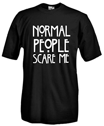 Settantallora - T-Shirt Maglietta J786 Normal People Scare Me Taglia XXL