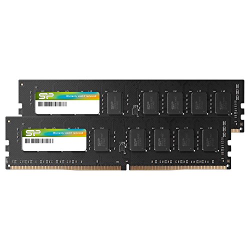 Silicon Power 16GB(2x8GB)-DDR4-2666MHz 288 Pin CL19 1.2V Non-ECC Unbuffered-UDIMM Desktop Memory - Compatibile con Intel Skylake-X Platforms Kaby Lake-X CPU Series