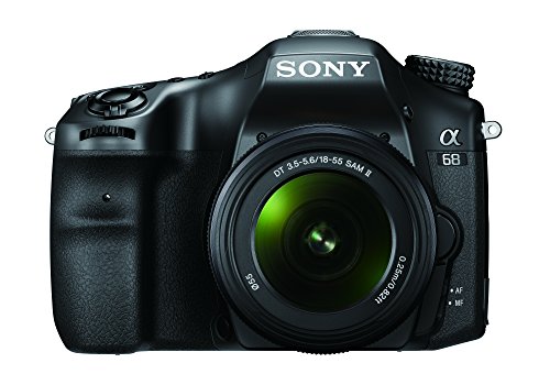 Sony Alpha 68K - Kit Fotocamera Digitale Reflex con Obiettivo Intercambiabile SAL 18-55mm, Sensore APS-C, ILCA68 + SAL1855, Nero