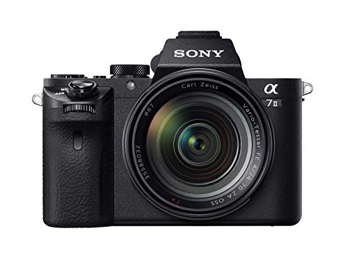 Sony Alpha 7M2 E-Mount - Fotocamera digitale full frame ILCE-7M2 Zeiss Kit (24,3 Megapixel, display LCD da 7,6 cm (3 pollici), video Full HD, sensore CMOS Exmor incl. obiettivo SEL-2470Z, colore: Nero