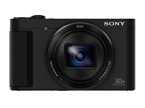 Sony DSC-HX90 Fotocamera Digitale Compatta Travel, Sensore CMOS Exmor R da 18.2 MP, Ottica Zeiss 24-720 mm, Zoom Ottico 30x, Mirino OLED Tru-Finder, Nero