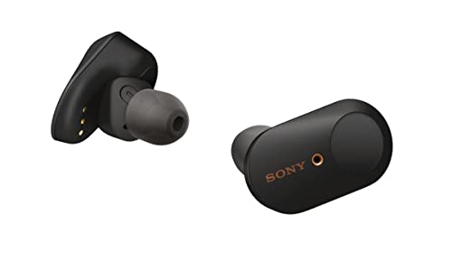 Sony WF-1000XM3 - Auricolari True Wireless con HD Noise Cancelling, Compatibili con Google Assistant, Alexa e Siri, iOS Android, Bluetooth, NFC, Batteria fino a 24 ore (Nero)