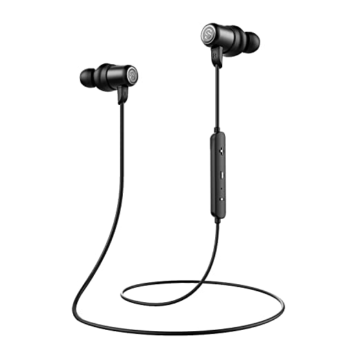 SoundPEATS Value Auricolari Bluetooth 5.0 Magnetici con Cavo e Microfono, Auricolari in-ear Riproduzione di 8 ore Chiamata in vivavoce IPX6 Impermeabile