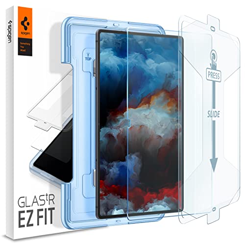 Spigen Glas.tR EZ Fit Vetro Temperato compatibile con Samsung Galaxy Tab S8 Ultra, 14.6 pollici, Installazione Facile, Cristallino, Anti-graffio, Durezza 9H Pellicola prottetiva