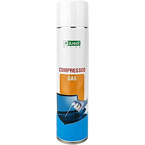 Spray a gas compresso D.RECT da 600 ml | Per la pulizia di tastiere, computer, fotocamere, telefoni cellulari