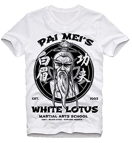 T-Shirt Magliette Pai Mei S White Lotus Cotton Design Magliette 3D ...