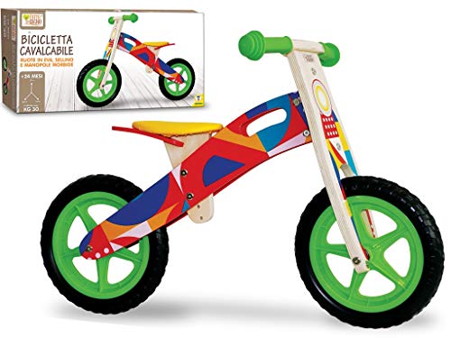 Teorema- Bicicletta Cavalcabile Senza Pedali in Legno per Bambini G...