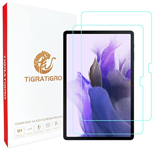 Tigratigro[2Pezzi]Pellicola in Vetro Temperato Galaxy Tab S8Plus[2022]   Galaxy Tab S7 FE 5G   Galaxy Tab S7 Plus 12,4 pollici HD 9H durezza Super Trasparente