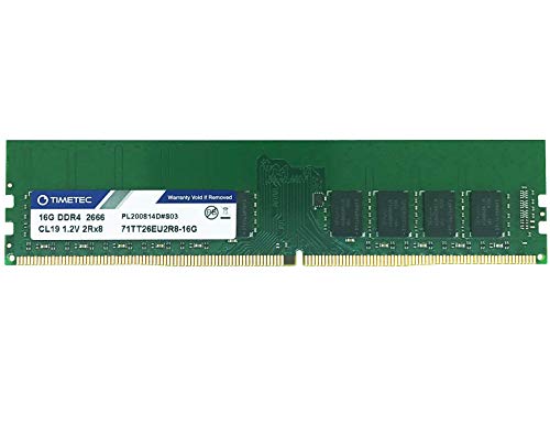 Timetec Hynix IC 16GB DDR4 2666MHz PC4-21300 Unbuffered ECC 1.2V CL19 2Rx8 Aggiornamento 288 Pin Dual Rank UDIMM Server Memory RAM Module
