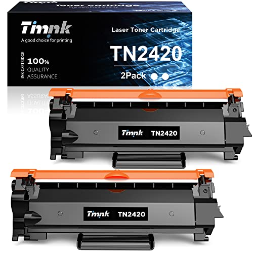 Timink TN2420 Cartucce di Toner Compatibili Sostituzione per Brother MFC L2710DW L2750DW L2710DN L2730DW DCP L2510D L2530DW L2550DN HL L2310D L2350DW (2 Nero