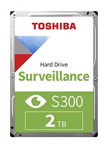 Toshiba S300 - Disco rigido interno da 2 TB per sorveglianza - Bulk (3,5 pollici SATA 6 Gbit s 5400 TR Min 128 MB di Cache)