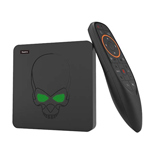 TV Box, Beelink GT-King Most Power Android Box Android 9.0 RAM 4GB LPDDR4+ROM 64GB eMMC CPU: Amlogic S922X Hexa Core 4K 60fps WiFi 2.4G+5.8G 1000Mbps Supporta 2.4G Telecomando Vocale 2 x USB3.0 Nero