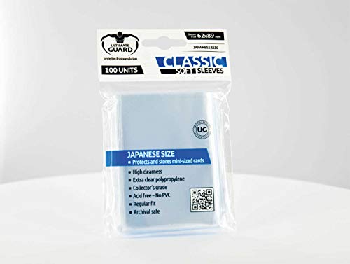Ultimate Guard Classic Soft Sleeves Japanese Size Transparent (100)...