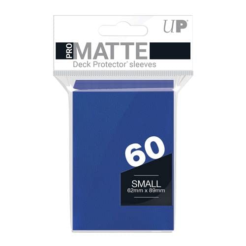 Ultra-PRO- Sleeves D10 Card Game, Blue Yu-Gi-Oh 53036 Bustine Small PRO Matte, Blu, 60 Pezzi, Colore Aqua, Light, Green, Mint, 330626