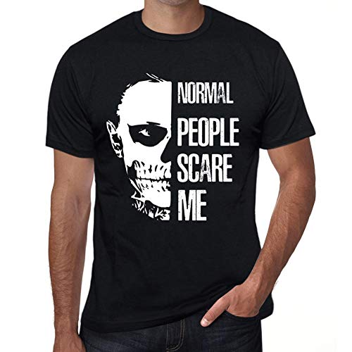 Uomo Maglietta Tee Vintage T Shirt People Scare Me Normal Profondo ...