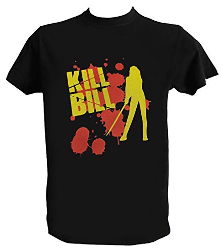 UZ Design T Shirt Kill Bill Uomo Bambino Uma Thurman Maglietta Film Cult Quentin Tarantino, Uomo - L