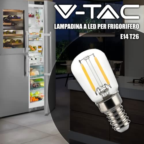 V-TAC Lampadina LED Filamento per Frigorifero e Lampade - Attacco E...