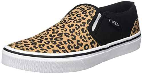 Vans Asher, Sneaker Bambine e ragazze, Multicolore (Cheetah Black Doe), 32 EU