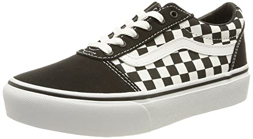 Vans Ward Platform, Sneaker Bambine e ragazze, Bianco Nero (Checkerboard Black White), 38 EU