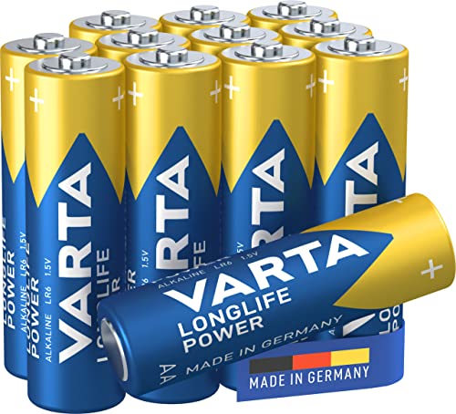 Varta - Batteria alcalina - AA x 8+4 Free - Longlife Power (LR6) [la confezione può variare]