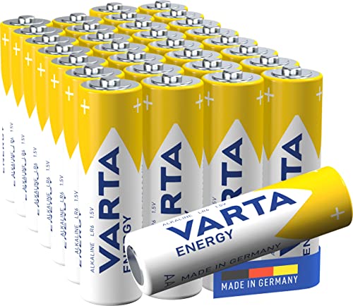 Varta Energy 4106229630 AA Stilo LR06 Batterie Alcaline, Confezione da 30 Pile, Blister risparmio
