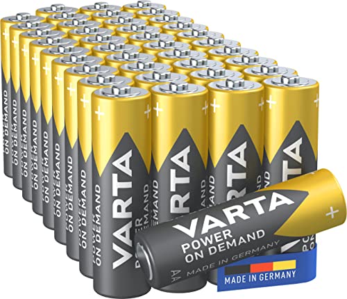 Varta Power on Demand Batterie AA Mignon, Pacco Scorta Da 40 In Con...