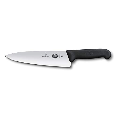 Victorinox 5.2063.20, coltello per sfilettare in acciaio inox da 20 cm, nero, standard