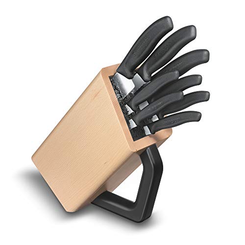 Victorinox Swiss Classic, blocco in legno con 8 coltelli da cucina