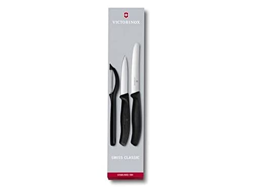 Victorinox Swiss Classic, set composto da coltello da verdura, coltello da pomodori e pelapatate universale