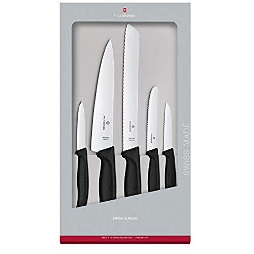 Victorinox Swiss Classic, set di 5 coltelli da cucina in confezione...