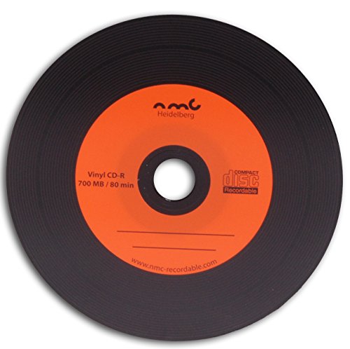 vinile CD-R MPO NMC Carbon Dye Nero Retro CD vergine 50 PZ. Orange...