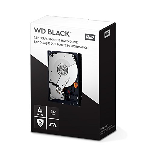 WD_BLACK 4 TB Performance Desktop Hard Disk Drive, Kit Retail Box, 7200 RPM, SATA 6 Gb s, Cache 64 GB, 3.5 