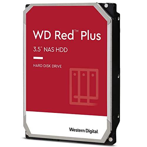 WD Red Plus, 4TB, NAS 3.5  Disco Rigido Interno - Classe 5.400 RPM, SATA 6 GB S, CMR, Cache 64 MB