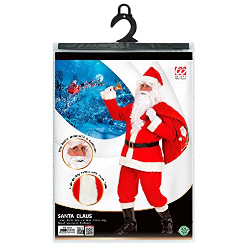 Widmann - Costume Babbo Natale, casacca, pantaloni, cintura, cappel...