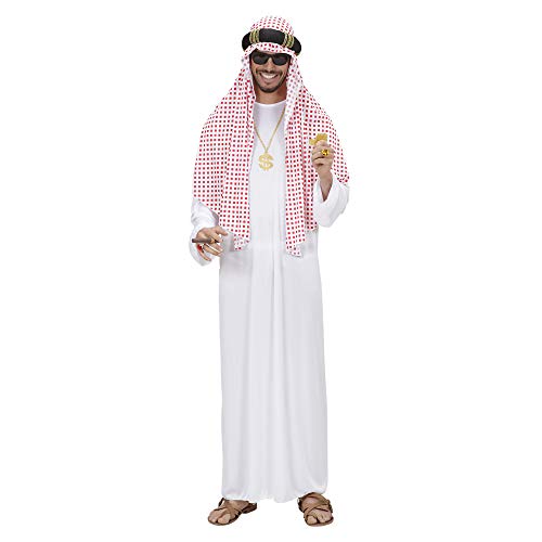 Widmann - Costume Sceicco Arabo, tunica e copricapo, festa a tema, ...